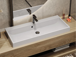 Lavoar MIRAGGIO VARNA 1000 Alb 994x125x418 mm varna 1000 White foto