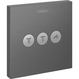 Deviere Hansgrohe ShowerSelect din 3 piese, crom negru periat (15764340) 15764340 foto