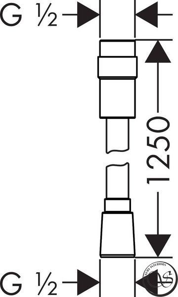 Душевой шланг Hansgrohe Isiflex 125 см 28249000 28249000 фото