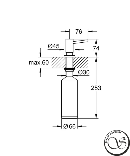 Дозатор жидкого мыла GROHE Cosmopolitan 40535000 хром 40535000 фото