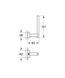 Suport h&acirc;rtie igienică Grohe Essentials CUBE fără capac, crom (40623001) 40623001 foto 2