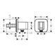 Conexiune furtun Hansgrohe Fixfit E (26887000) 26887000 foto 2