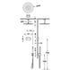 Set dus Tres SHOWER TECHNOLOGY 9286567 cu control electronic cromat 9286567 foto 2