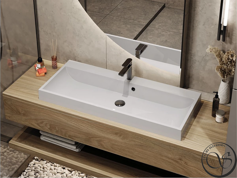 Умывальник MIRAGGIO VARNA 1000 White 994x125x418 мм varna 1000 White фото