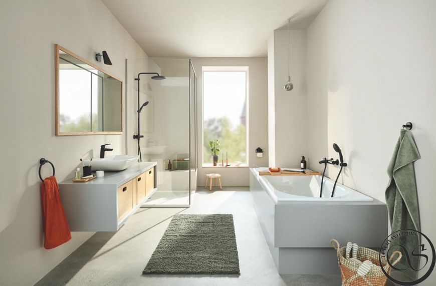 Смеситель для умывальника Grohe Eurosmart New M, черный матовый (233242433) 233242433 фото