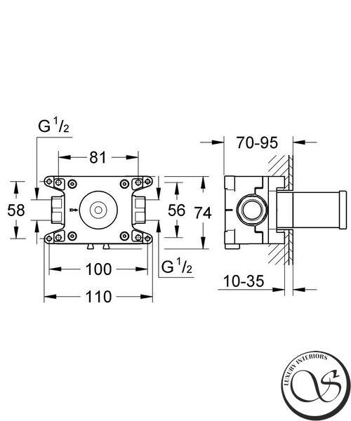 Встроенная часть смесителя Grohe Rapido C (35028000) 35028000 фото