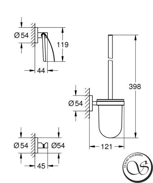 Набор аксессуаров Grohe Essentials City restroom (40407001) 40407001 фото