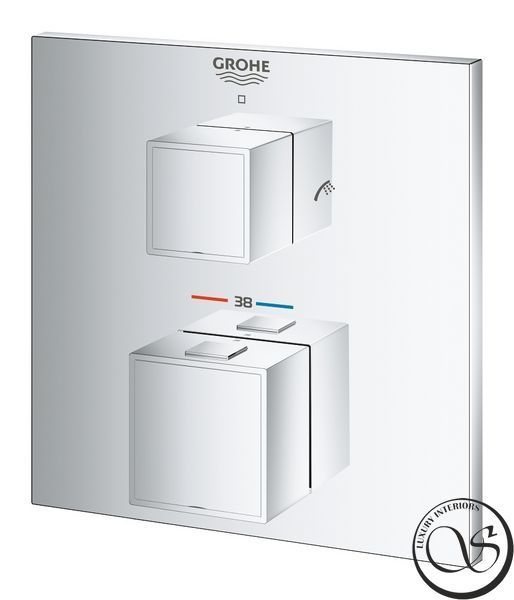 Partea exterioară a termostatului de baie GROHE Grohtherm Cube 24155000 24155000 foto