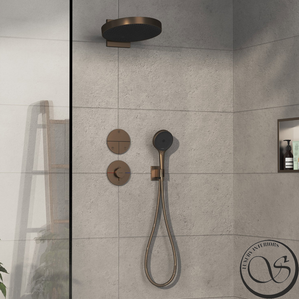 Термостат скрытого монтажа Hansgrohe ShowerSelect Comfort S HighFlow на 1 функцию, Brushed Bronze (15562140) 15562140 фото