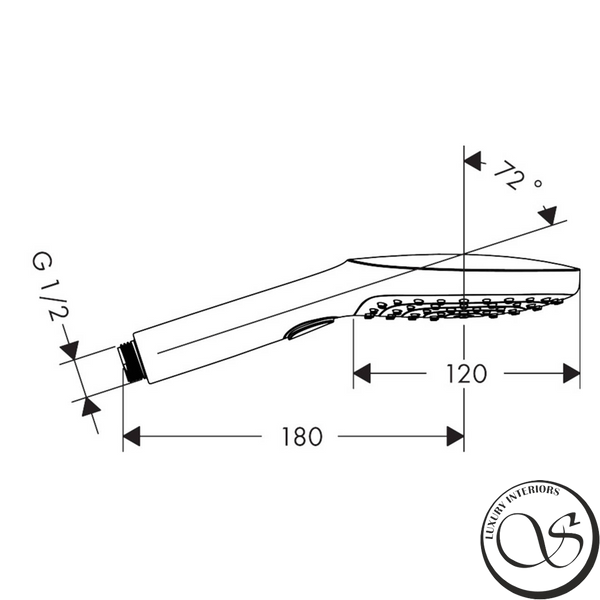 Duș de m&acirc;nă Hansgrohe 26520990 Raindance Select E 120 3jet 26520990 foto