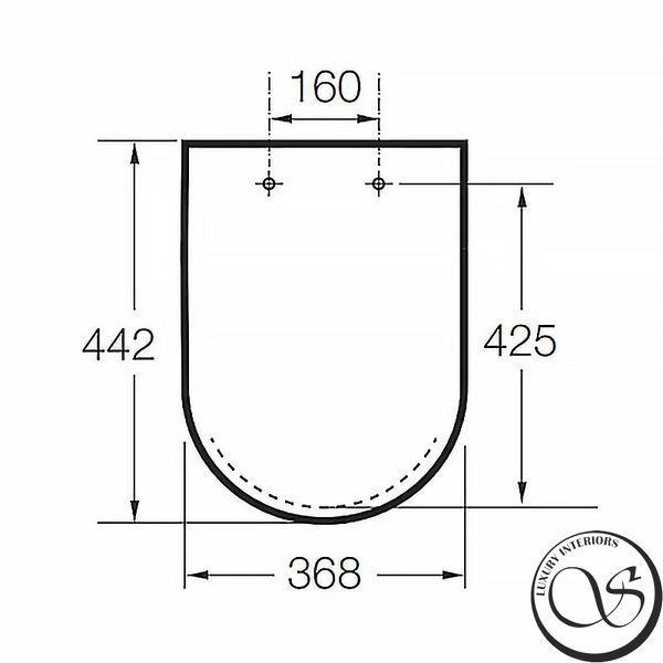 Capac WC ROCA A80152200B Inspira Round Soft Close alb 368х442 mm A80152200B foto