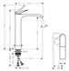 Baterie lavoar Hansgrohe Vivenis CoolStart 75045140 fără garnitură, bronz mat 75045140 foto 2