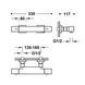 Baterie termostatica de dus Tres Over-wall 19016406 crom 19016406 foto 2