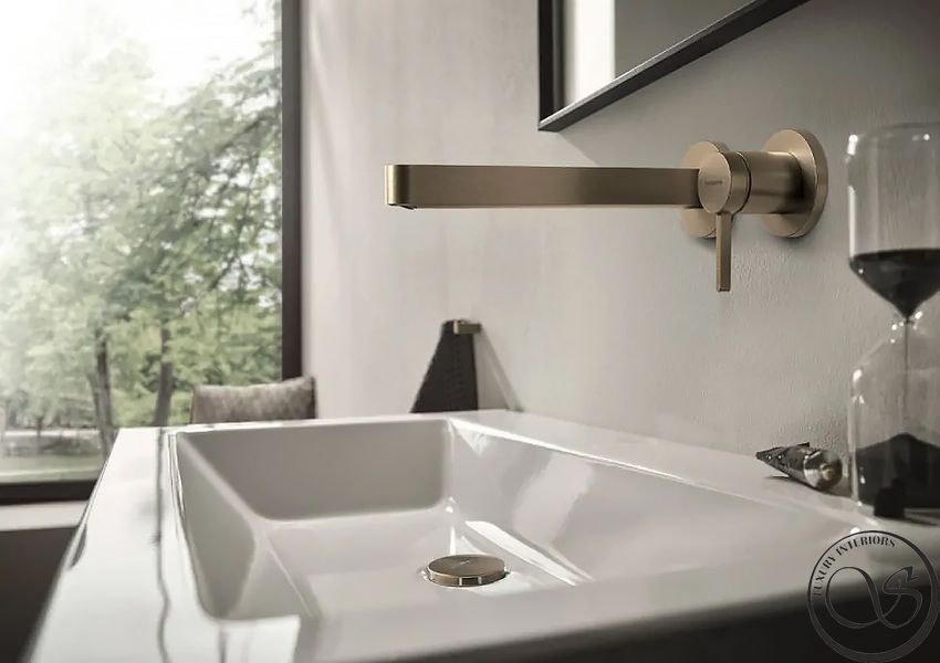 Смеситель для умывальника Hansgrohe Finoris 76050140 шлифованная бронза 76050140 фото