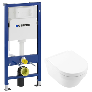 Инсталляция GEBERIT Duofix 458.103.00.1 + унитаз VILLEROY & BOCH Architectura New 4694HR01 DirectFlush с сиденьем Soft Close дюропласт 4694HR01+458.103.00.1 фото