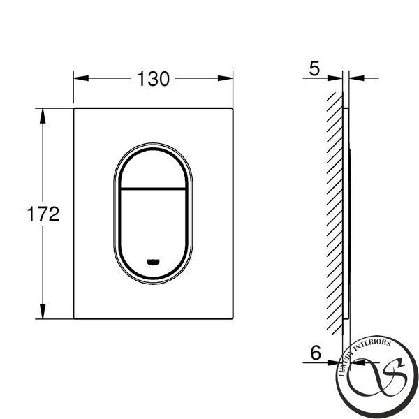 Placa de comanda GROHE ARENA 37624P00 Cosmopolitan crom mat 37624P00 foto