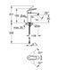 Смеситель для умывальника Grohe Eurosmart New S-Size однорычажный, черный матовый (324672433) 324672433 фото 5