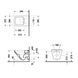 WC suspendat DURAVIT DURASTYLE 2551090000 37x54cm fără margine de spălare 2551090000 foto 2