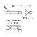 Baterie termostatica de dus Tres Over-wall 19016401 crom 19016401 foto 2