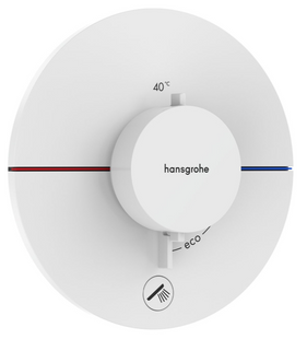 Термостат скрытого монтажа Hansgrohe ShowerSelect Comfort S HighFlow на 1 функцию, Matt White (15562700) 15562700 фото
