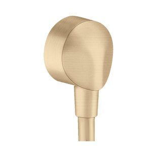 Шланговое подсоединение Hansgrohe Fixfit E без обратного клапана, Brushed Bronze (27454140) 27454140 фото