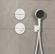 Термостат скрытого монтажа Hansgrohe ShowerSelect Comfort S HighFlow на 1 функцию, Matt White (15562700) 15562700 фото 3
