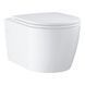 Подвесной унитаз GROHE Bau Ceramic 103860SH00 с сиденьем с микролифтом альпин-белый 543х368х367 мм 103860SH00 фото 1