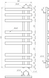 Uscător prosoape incalzit GENESIS Magnum 1200x500 9005 negru Magnum 800x500 7016 foto 2