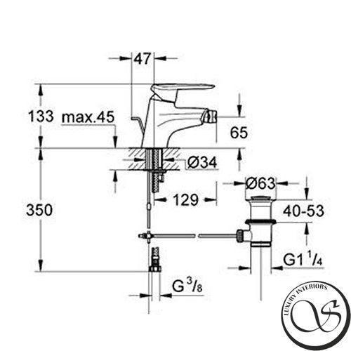 GROHE Touch Смеситель для биде 32556000 фото