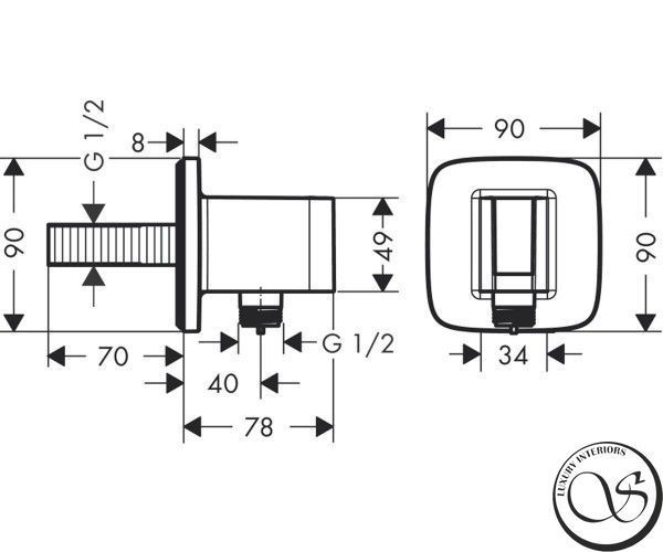 HANSGROHE FIXFIT Porter E держатель для душа 26485000 фото