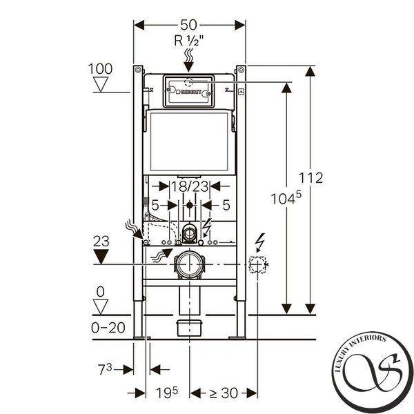 Rama WC GEBERIT DUOFIX 458.126.00.1 pentru WC suspendat 458.126.00.1 foto
