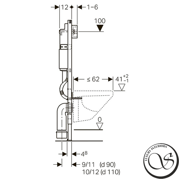 Rama WC GEBERIT DUOFIX 458.126.00.1 pentru WC suspendat 458.126.00.1 foto