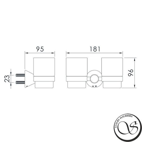 Стакан для ванной комнаты Imprese PODZIMA ZRALA ZMK02170824 черный/сатин ZMK02170824 фото