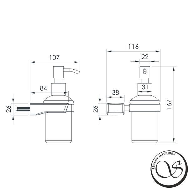Dozator de săpun lichid Imprese GRAFIKY ZMK041807310 foto