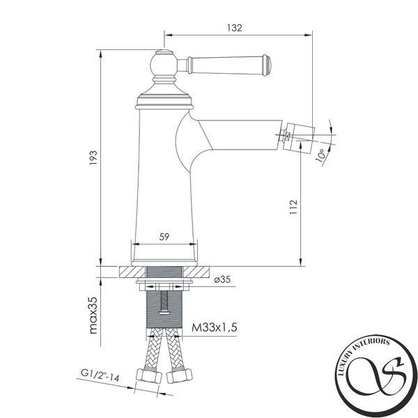 Смеситель для биде Imprese HYDRANT ZMK031806070 ZMK031806070 фото