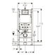 Rama WC GEBERIT DUOFIX 458.126.00.1 pentru WC suspendat 458.126.00.1 foto 2