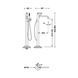 Tres STUDY EXCLUSIVE baterie pentru cadă de sine stătătoare Steel 26247005AC foto 2