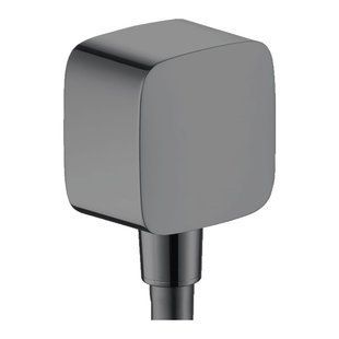 Шланговое подсоединение Hansgrohe FixFit E с обратным клапаном, Brushed Black Chrome (26457340) 26457340 фото