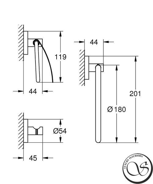 Набор аксессуаров GROHE ESSENTIALS 40775001 (3 предмета) 40775001 фото