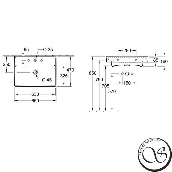 Lavoar Villeroy&Boch COLLARO 65cm 4A336501 foto