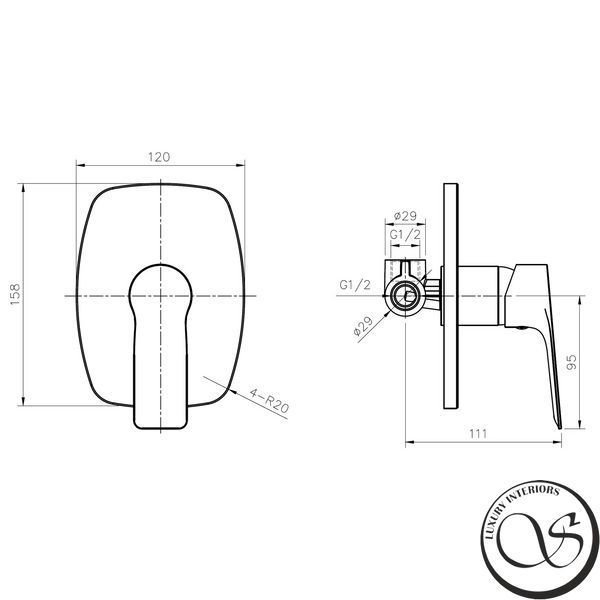Set igienic IMPRESE LORETA VR30350Z-BT cromat VR30350Z-BT foto
