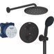 Set de duș Grohe Eurosmart cu Tempesta 250, negru mat (UA26415SC9) UA26415SC9 foto 1