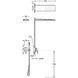 Sistem de dus cu baterie ascunsa pentru dus Tres LOFT crom 20018005 20018005 foto 2
