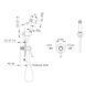 Набор гигиенический Imprese PODZIMA LEDOVE ZMK01170112 со смесителем ZMK01170112 фото 2