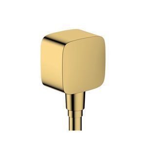Шланговое подсоединение Hansgrohe FixFit E с обратным клапаном, Polished Gold Optic (26457990) 26457990 фото
