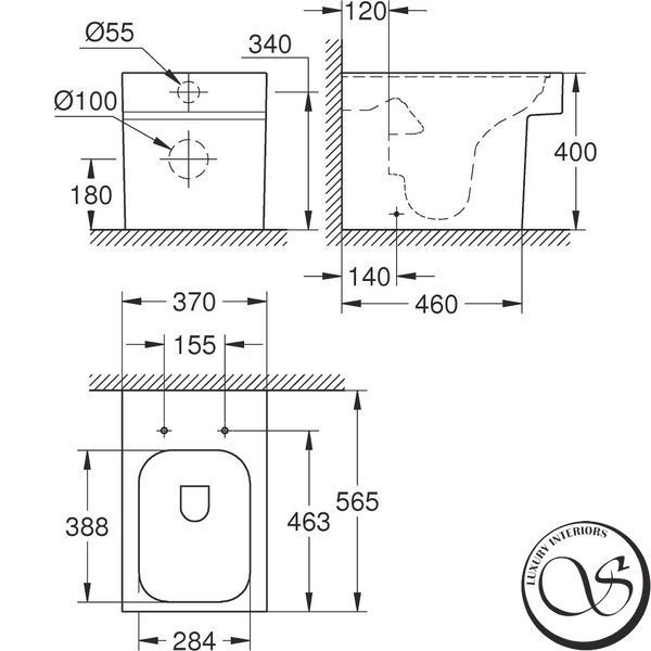 Унитаз напольный Grohe Cube Ceramic с крышкой, белый (3948500H/39488000) 3948500H_39488000 фото