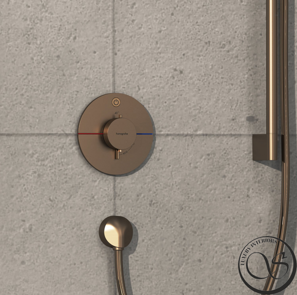 Термостат скрытого монтажа Hansgrohe ShowerSelect Comfort S на 1 функцию, Brushed Bronze (15553140) 15553140 фото