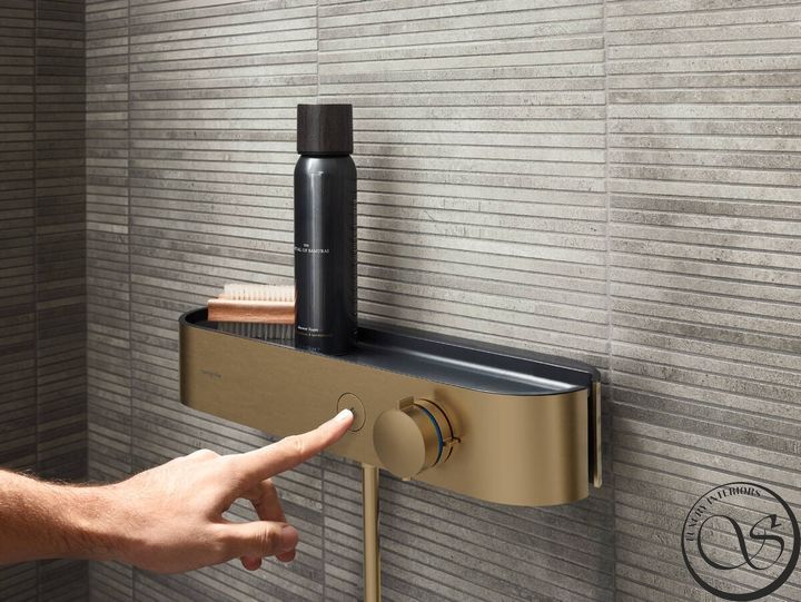 Термостат Hansgrohe ShowerTablet Select 400 мм для душа, Brushed Bronze (24360140) 24360140 фото