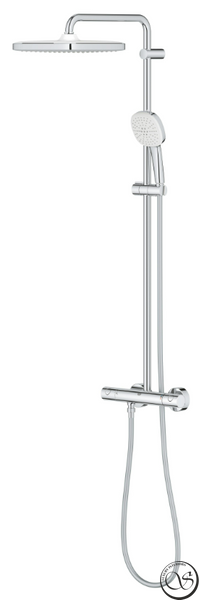 Sistem de dus Grohe Tempesta 26689001 System 250 Cube cu termostat pentru montare pe perete 26689001 foto