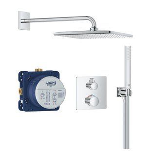 Набор для душа GROHE GROHTHERM 34870000 скрытого монтажа с верхним душем 310 Cube, хром 34870000 фото